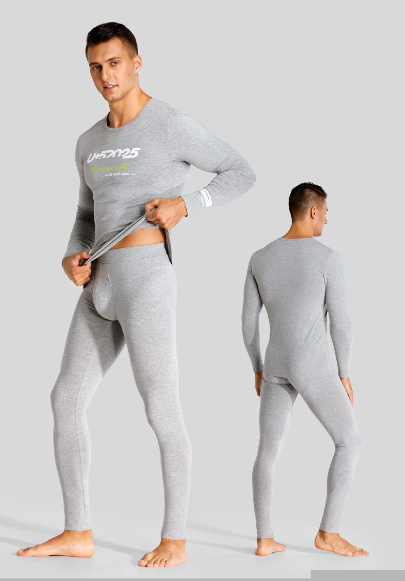 long underwear 52025 Men Thermal Underwear Women Push Up Thermal Underwear Athletic Fit Cotton Modal Breathable Sports Body Shaping Long Johns thermal pants