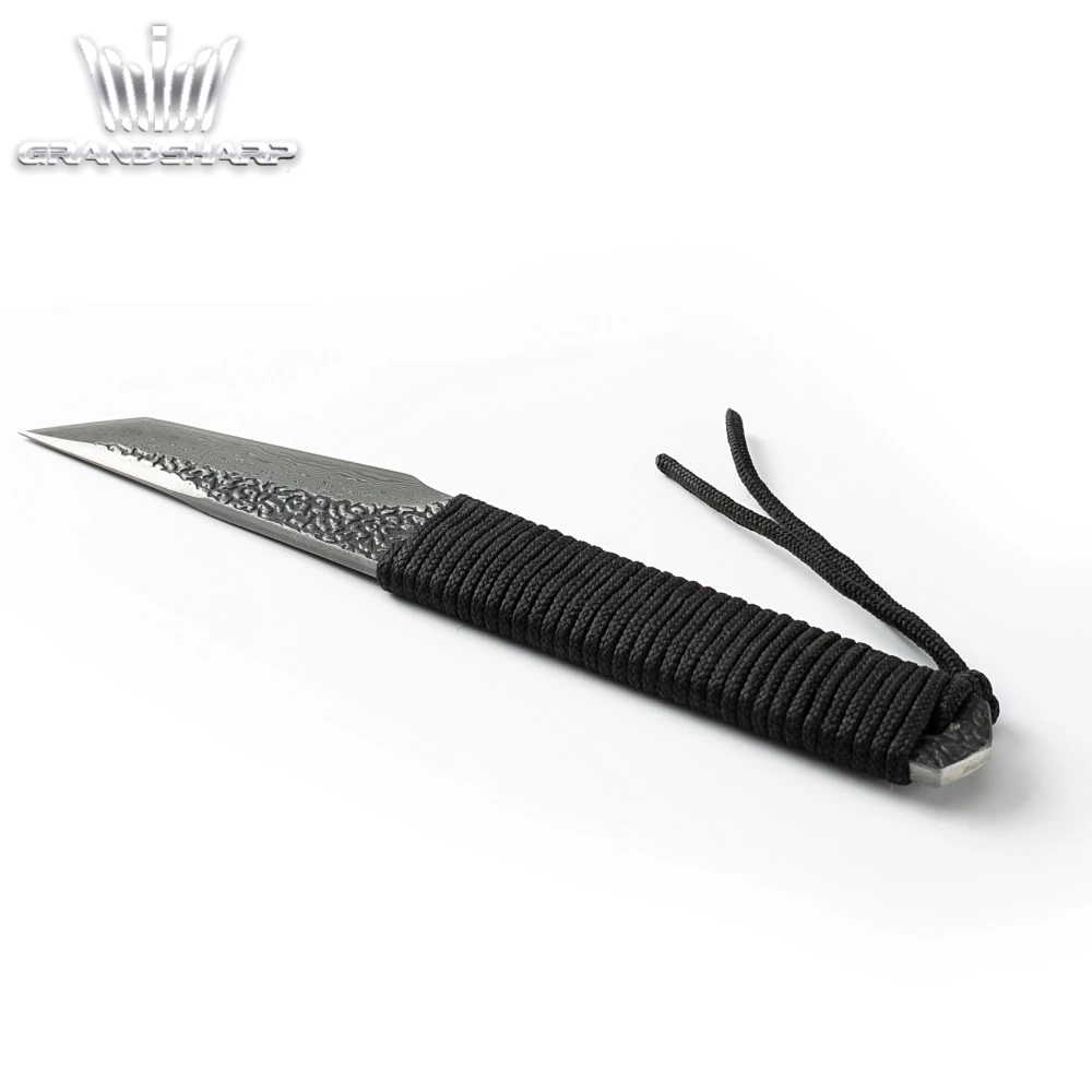 Охотничий нож Grandsharp из дамасской стали гаджеты для кемпинга и спорта на открытом