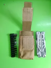 Táctico Molle M5 linterna bolsa CQC individual pistola revista antorcha funda, soporte al aire libre cuchillo de caza linterna y funda bolsa