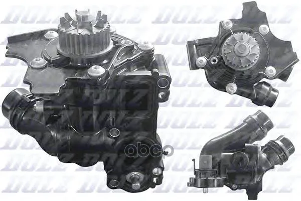 Насос Водяной Audi Vw 2.0 Tfsi 07 С Корпусом Пластик Dolz арт. A244
