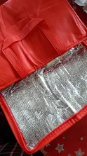 Fiambrera plegable para comida y Picnic, papel de aluminio impermeable de gran capacidad, bolsa aislante para Tartas, nevera portátil térmica #734
