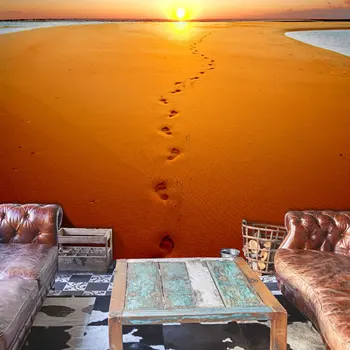 

Wall mural-imprint on the sand-250x193 cm