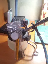 Pulverizador estabilizador soporte para botellas frasco de cristal, filtro de botellas, espray mate, juego de herramientas de limpieza