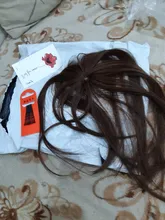 SHANGKE-flequillo de pelo sintético 3D para mujer, extensiones de cabello postizo con Clip, resistente al calor, accesorios para cabello falso, peluca