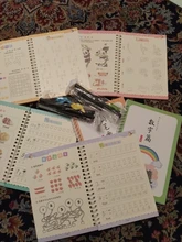 Libro de aprendizaje de números en inglés para niños, libro de arte para práctica de pintura, escritura de caligrafía, juguete de escritura en inglés, 4 libros