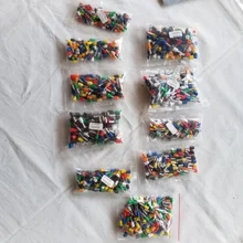 100PCS E2508 14 AWG 2.5mm2 Insulated Cord End Terminal Wire Ferrules