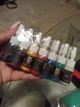 Nuevo 5 ml Mezcla de colores Tinta de tatuaje Semi permanente Pigmento de planta natural Maquillaje Tatuajes profesionales Pigmento de tinta para pintura de arte corporal
