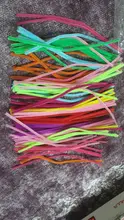 100 Uds 30cm limpiadores con puntas de chenilla para tubos niños juguete educativo de peluche colorido limpiador de Pipa juguetes artesanía de bricolaje hecha a mano suministros