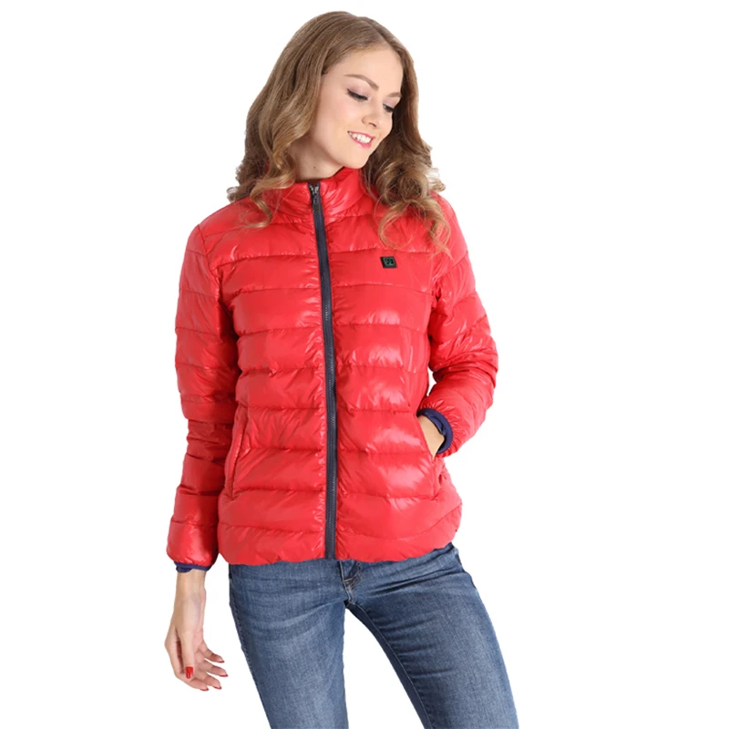 Vrouwen Verwarmde Jas Slim Fit Licht Gewicht Verwarming Down Winddicht Mode Jassen Vrouwen Verwarmde Jas Slim Fit Licht Gewicht Verwarming Down Winddicht Mode Jassen