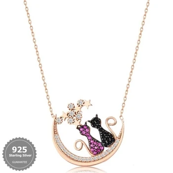 

Cat Silver Necklace, premium women necklace, valentines, birthday gift, meaningful high quality necklace, real silver