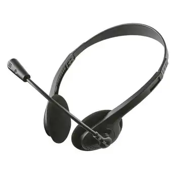 

Headphones with microphone trust primo chat-stereo-microphone flexible high sensitivity-cable 1.8m-connectors 2x3.5mm