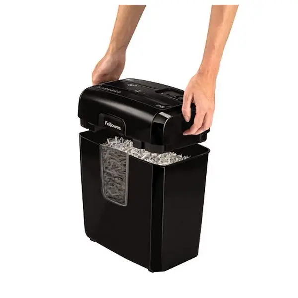 Измельчитель бумаги Micro-Cut Fellowes 8Cd 14 L 4x35mm черный