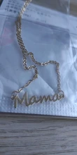 Día de la madre, carta de mamá colgante collar para mujer 3 colores mamá placa Cadena de clavícula collar joyería de personalidad regalo