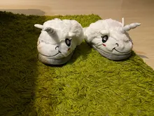 Fralosha nuevo invierno pantuflas de peluche para interior zapatos de Casa unicornio zapatillas para adultos de dibujos animados de piel Unisex interior Chausson Licorne