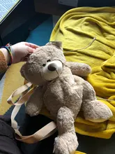 Mochila De felpa para mujer, nueva mochila de muñecos, bolsa informal con personalidad de oso de dibujos animados, B2305