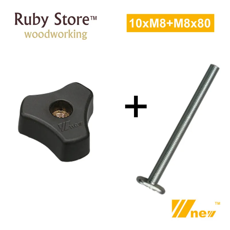 800 x 800 #Star knob + t-nut M8