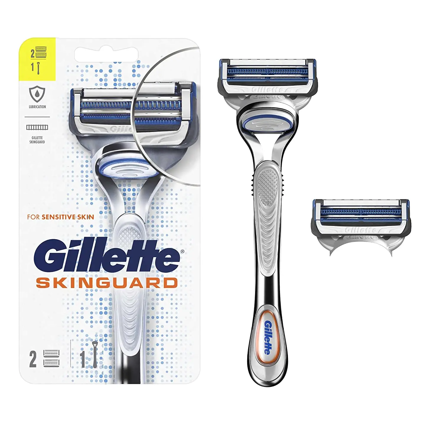 Gillette Rasoio Da Barba Skinguard 1 Up 2 Up Ricarica Rasoi Per Pelli Sensibili