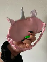 Mascarilla antifaz de fiesta con dibujos de unicornios, cubierta de felpa para dormir, para viajes, casa, niños, regalo