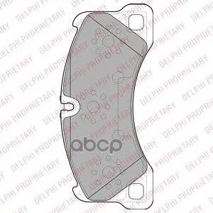Колодки Тормозные Porsche Cayenne 07-08/Vw Touareg(1lt/1lu) 03-10 Передние Delphi Lp2117 Delphi арт. LP2117