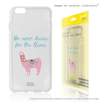 

FunnyTech®Stand case for Xiaomi Mi Max 2 Silicone L design design Flame "No More Drama" Clear pink