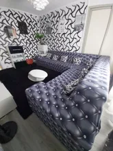 Sofa-Covers Longue Chaise Elastic Plaid Living-Room Order Fundas for Need Con