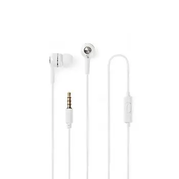Headset with wire | Round cable 1 20 m Earphone Built-in microphone White Электроника