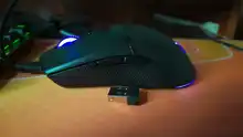 Delux-ratón inalámbrico M800 RGB para juegos por Cable, Mouse ligero y ergonómico con Cable de cuerda suave, 2,4 Ghz, modo Dual, 16000 DPI, 1000Hz
