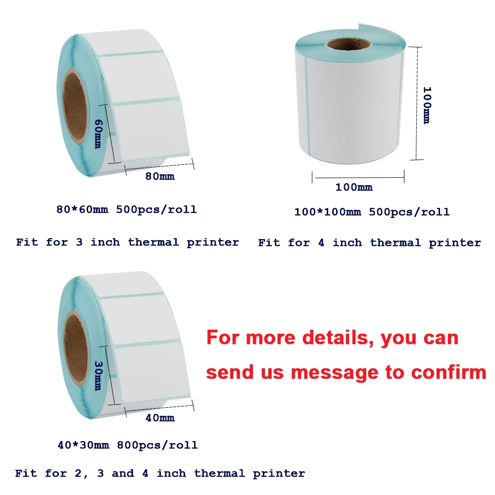 thermal sticker label