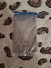 ORICO-Bolsa de terciopelo para almacenamiento de teléfono, Cargador USB, Cable USB, Banco de energía, teléfono y más Color gris