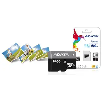 

ADATA MICRO SDXC 64GB (2 in1) UHS-I CL10 AUSDX64GUICL10-RA1ADATA26.23