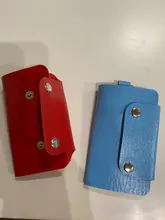 1 PC portátil de los titulares de ama de llaves llavero coche bolsa Porta llaves Unisex caso cartera cubierta de Color sólido Simple bolsa de almacenamiento