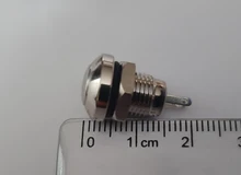 Interruptor de botón momentáneo de luz Led, pulsador eléctrico resistente al agua, 12v, 8/10/12/16/19/22mm, 220v, 24v, 3v