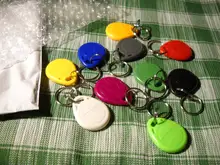 EM4305-Tarjeta duplicadora T5577, 10 unidades, copia de 125khz, RFID, llavero, anillo de proximidad