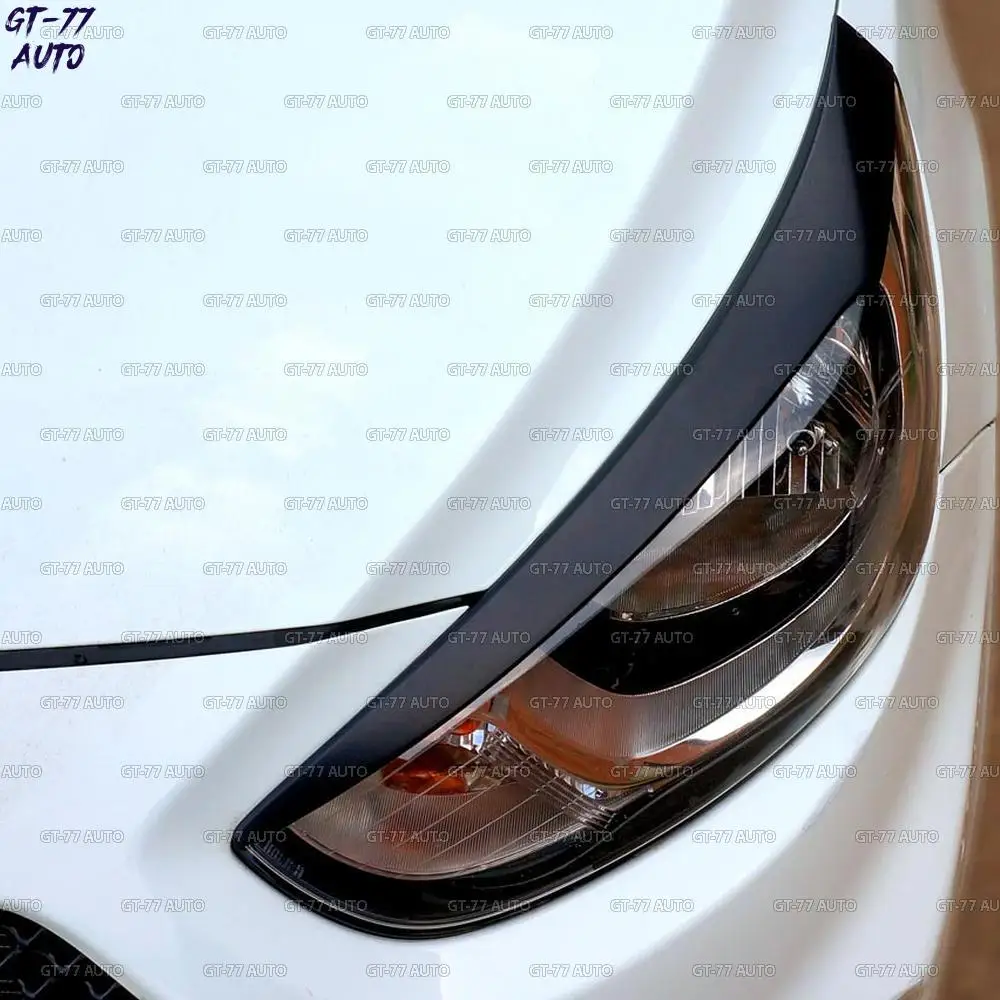 Накладки на передние фары для hyundai Solaris 2011-2013 реснички 1 комплект/2 шт внешний материал ABS пластик Стайлинг