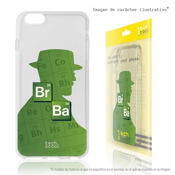 

FunnyTech®Silicone Case for LG Q6 / Q6 + / Q6 alpha l series Breaking Bad silhouette Heisenberg transparent