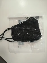 Mascarilla facial con lentejuelas ostentosas para fiesta, máscara antipolvo, lavable, reutilizable, lazo de oreja elástico, kpop