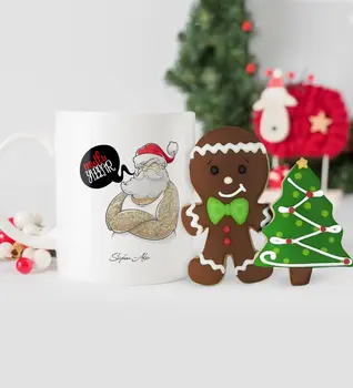 

Personalized Christmas Theme Mug and Handmade Royal Icing Cookie Set-12