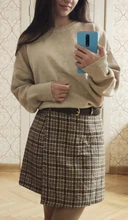 Hirsion-suéter holgado de gran tamaño para mujer, jersey básico de punto elegante, cuello redondo, suave, de Cachemira, para invierno, 2020