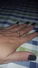 Anillo de corazón de Color oro rosa para mujer, regalos de joyería para dedo para niña