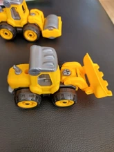 DIY desmontaje ingeniería coche de bloques de construcción educativos rompecabezas de juguete para niños tuerca Asamblea vehículo excavadora juguete de los niños