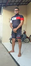 Nuevo 2021 rojo STRAVA profesional bicicleta equipo Maillot de manga corta Ciclismo Jersey Ciclismo hombres de verano transpirable Conjuntos de ropa de Ciclismo