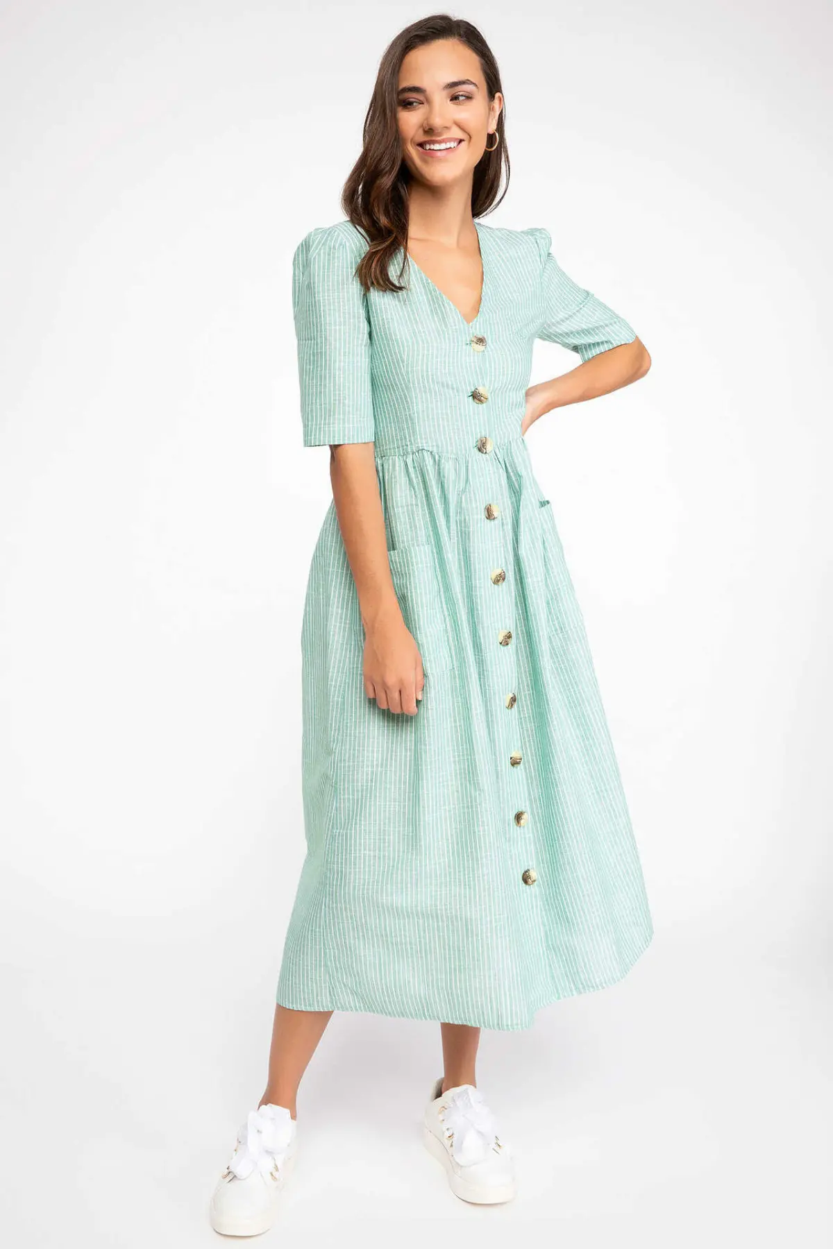 DeFacto Woman Woven Dress K0661AZ18AUDresses AliExpress