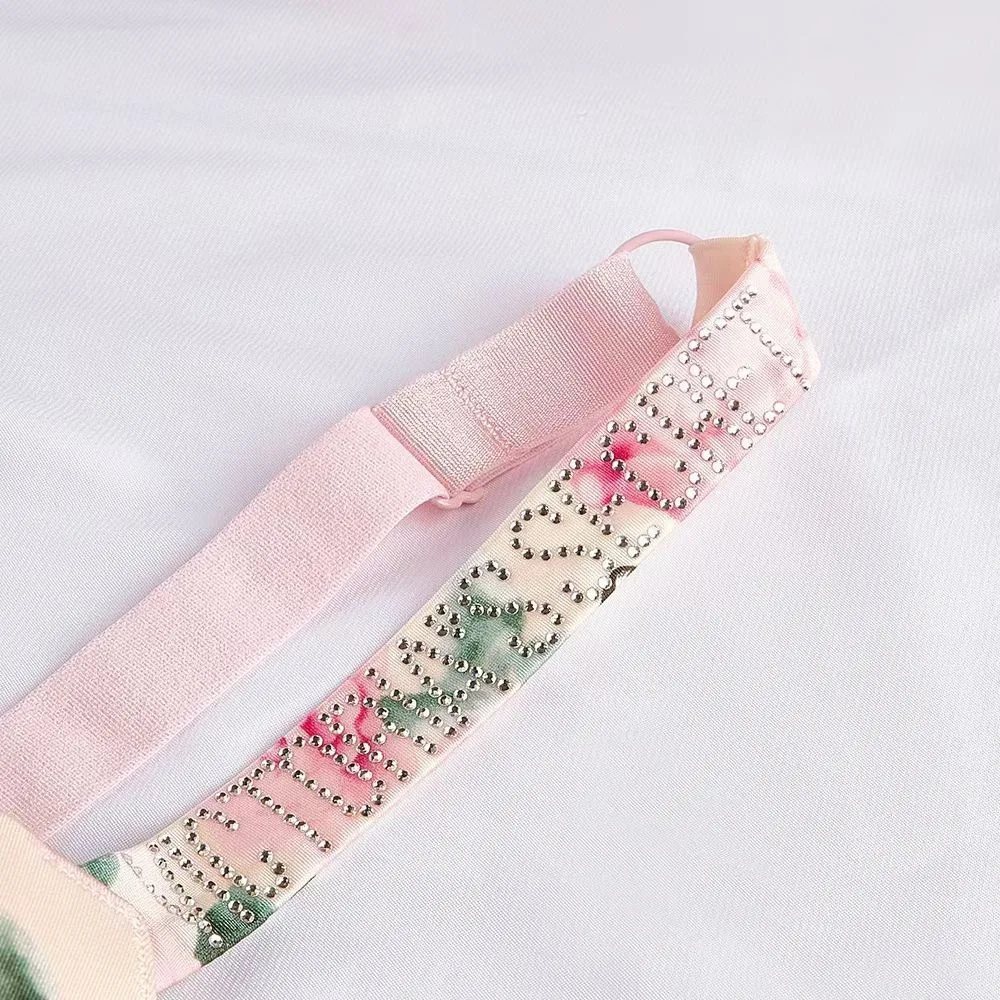 Victoria's Secret Women Sexy Rhinestones Comfortable Lingerie Femme Push Up Underclothes Bra And Panties 2 Piece Set Underwear