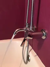 Mixer Tap Faucet-Set Hand-Sprayer Rainfall Shower Frap Bathroom Chrome-F2416 Wall-Mounted