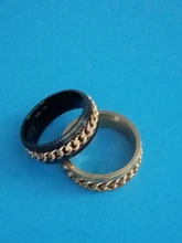 Letdiffery genial de acero inoxidable giratoria anillo de Spinner de calidad cadena Punk joyería de las mujeres para regalo de fiesta