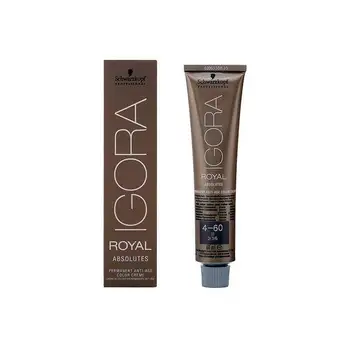 

Permanent dye Anti-Ageing Igora Royal Absolutes Schwarzkopf N ° 4-60