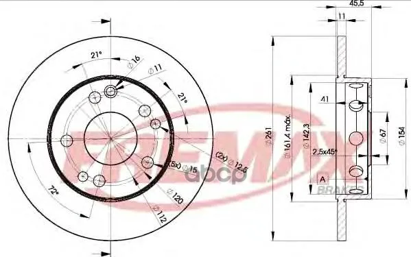 Тормозной Диск FREMAX арт. BD-6460