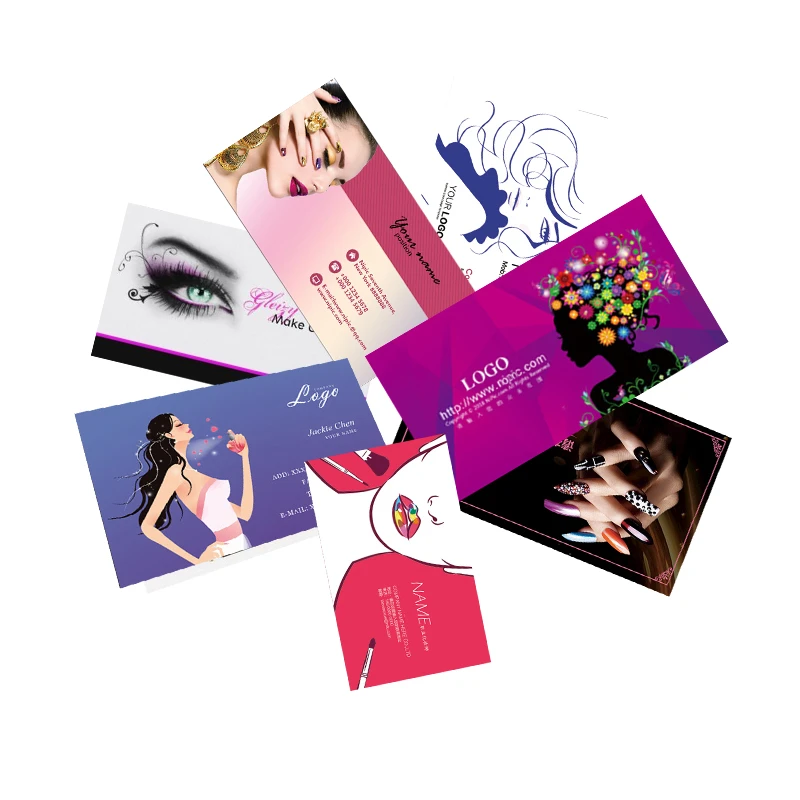 Tarjeta de presentación de papel con envío gratis, tarjeta de fidelidad  personalizada para maquillaje con diseño gratis, 200 Uds.|Tarjetas de  negocios| - AliExpress