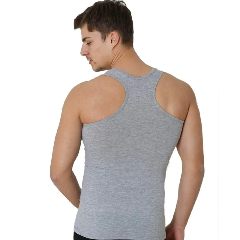 Focuswear-5 шт.-Спортивная мужская майка - Цвет: Серый