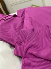 Monos holgados informales de manga larga para mujer, monos de Color liso con diseño de una hilera de botones y bolsillos decorativos con cuello vuelto